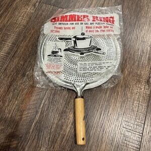 SIMMER RING Heat Diffuser Stove Pan Gas Electric Slow Cook Ring 21cm 8.5" New